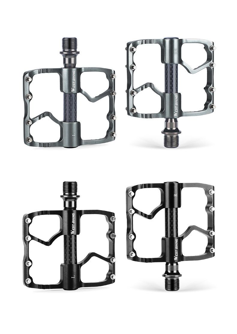 Xiqizhe Bicycle Aluminum Alloy 3 Bearing Mountain Road Bike Pedal Carbon Fiber Shaft Sleeve_voghion.com