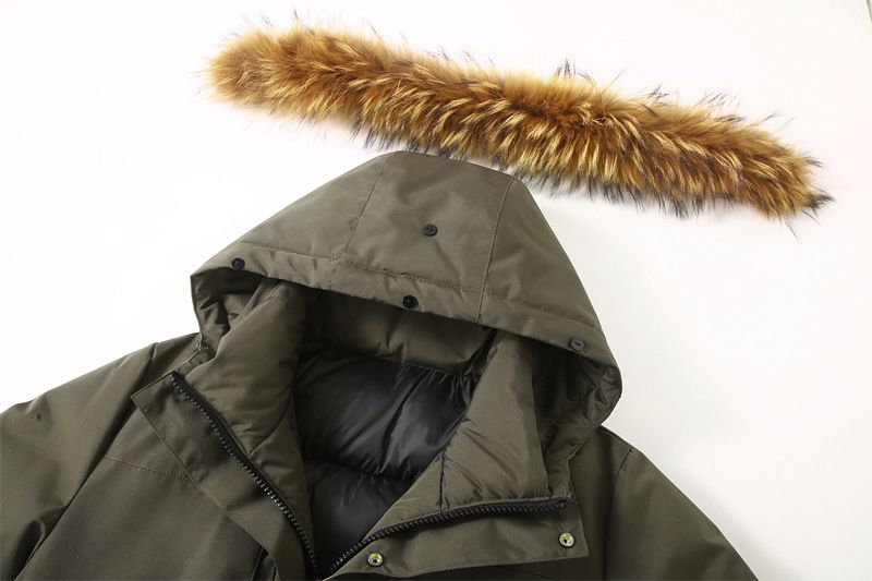Robuste Winter-Steppjacke für Damen und Herren – Russischer Bestseller (L-XXXXL, Schwarz/Armeegrün/Khaki, mit/ohne Pelzbesatz)_voghion.com