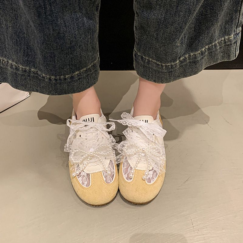 Sommer Lace Mesh Atmungsaktive multifunktionale weiße Damen Sneakers_voghion.com