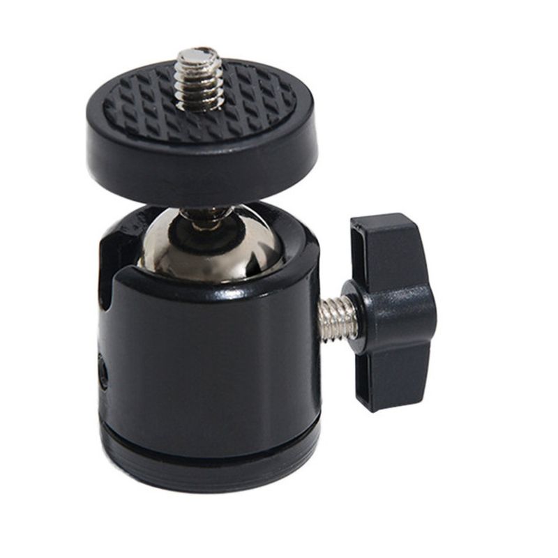 Universal 360° Rotating Metal Hot Shoe Mount Mini Tripod Stand For Phone, Camera & Live Streaming Light_voghion.com