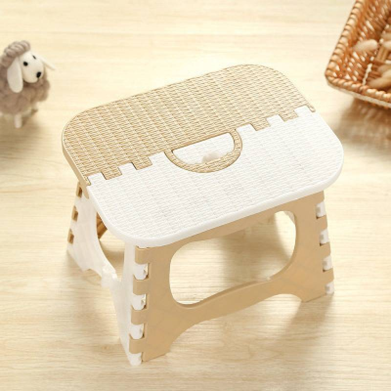 Foldable Plastic Stool Lightweight Portable Chair For Outdoor Home Travel Kids Study Stool With Non Slip Feet Compact Camping Seat_voghion.com