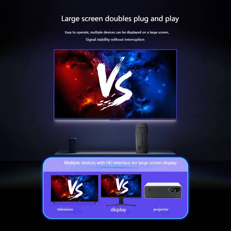 Çift Oyuncu Desteği, 64 GB Bellek, HDMI Çıkışı ve Klasik Emülatör Uyumluluğuna Sahip Kablosuz Atari Oyun Konsolu_voghion.com