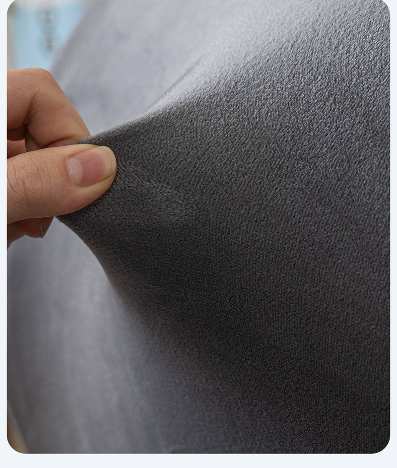 Copritestata letto in velluto elastico Silver Fox di alta qualità - Protezione morbida e imbottita per la protezione dalla polvere (diversi colori e misure)_voghion.com