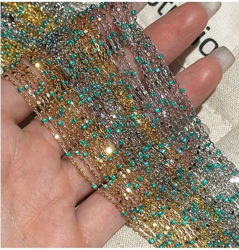 Collana in argento sterling S925, retrò, leggera, di lusso, con catena a clavicola smaltata, semplice e alla moda, in stile francese._voghion.com