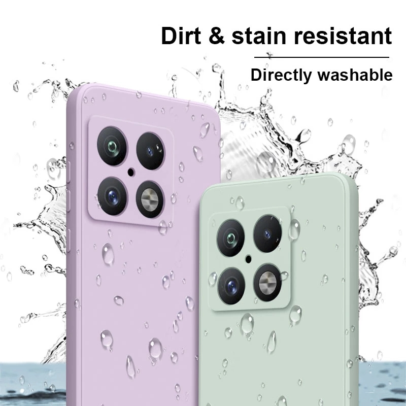 Lyxigt original flytande silikonfodral för One Plus 10 Pro 9ro ACE Pro 10R 9R 10T 8T 7T Pro med snörfodral Soft Back Cover_voghion.com