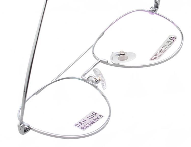 Lunettes de vue à la mode personnalisées Double Deam Lunettes de vue Remplissage de monture Lentilles optiques Lunettes en titane Myopie Hypermétropie_voghion.com