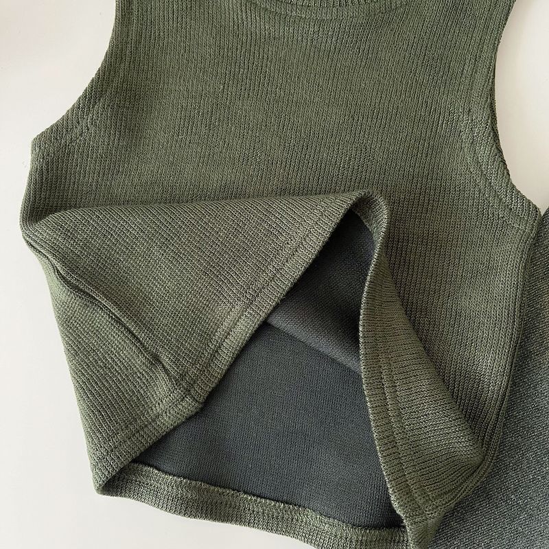 Giacca a maniche lunghe con temperamento coreano per ragazze in stile autunno 2024, completo in denim per bebè 67386_voghion.com