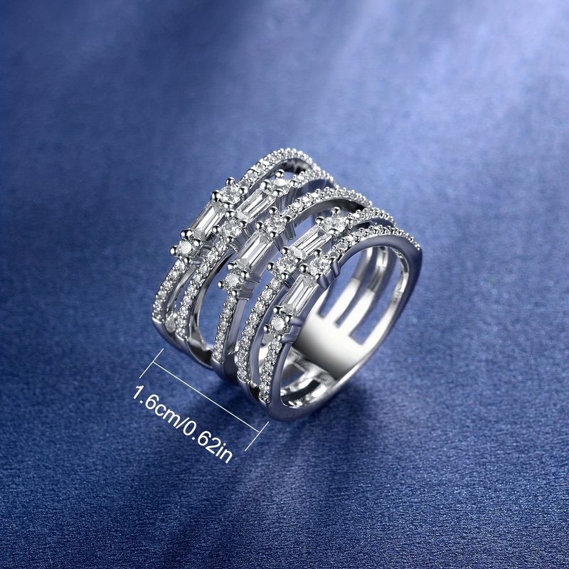 Damenschmuck, einzigartiges geometrisches stapelbares Zirkonring-Set, hypoallergen und anlaufgeschützt, verblasst nicht, kleine Chargen gewickelter Zirkonringe_voghion.com