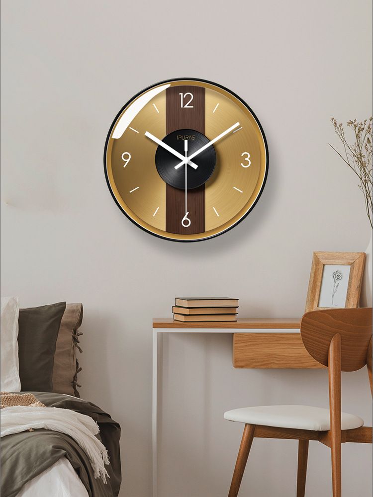 Yipula 7080 Modern Light Luxury European Style Living Room Creative Simple Home Fashion Elegant Wall Clock_voghion.com
