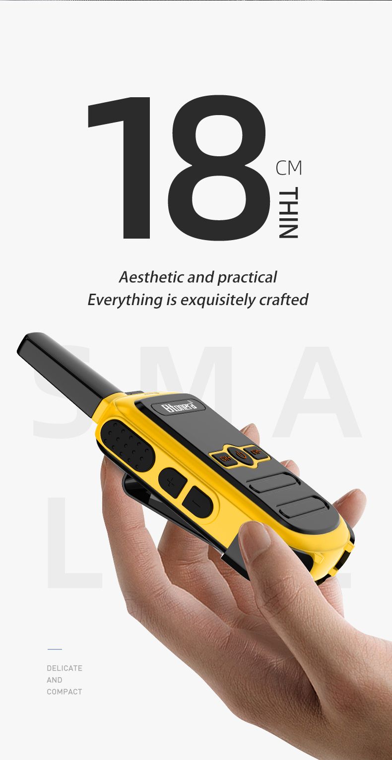 Walkie-talkie Mi Btonera BT-310, radio portátil bidireccional PMR FRS, comunicador de largo alcance para niños, ideal para hoteles._voghion.com