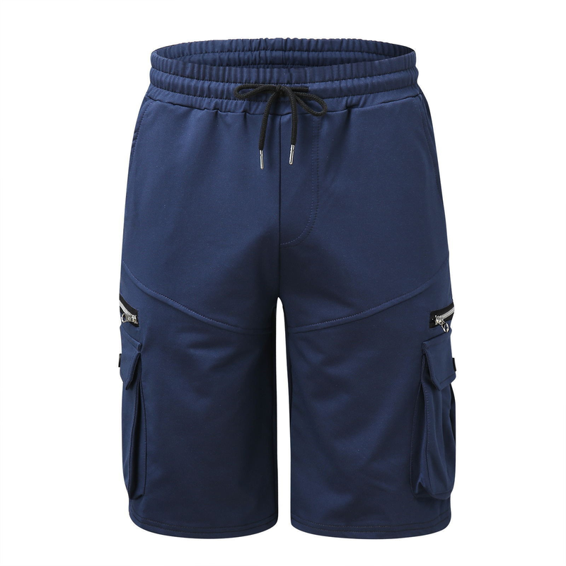 2024 Summer New Workwear Shorts, Pure Cotton Loose Size 5/4 Pants, Men's Multi Bag Casual Pants_voghion.com
