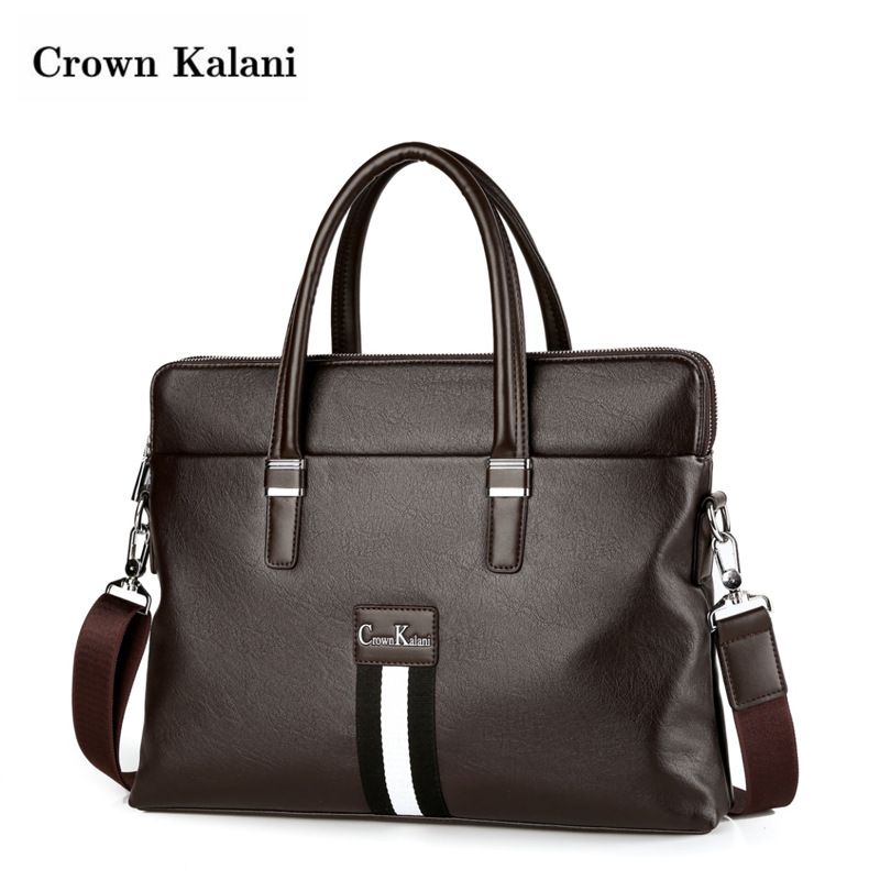 Handbag Horizontal Style Briefcase Business Backpack Single Shoulder Crossbody Laptop Bag Men's Leather_voghion.com
