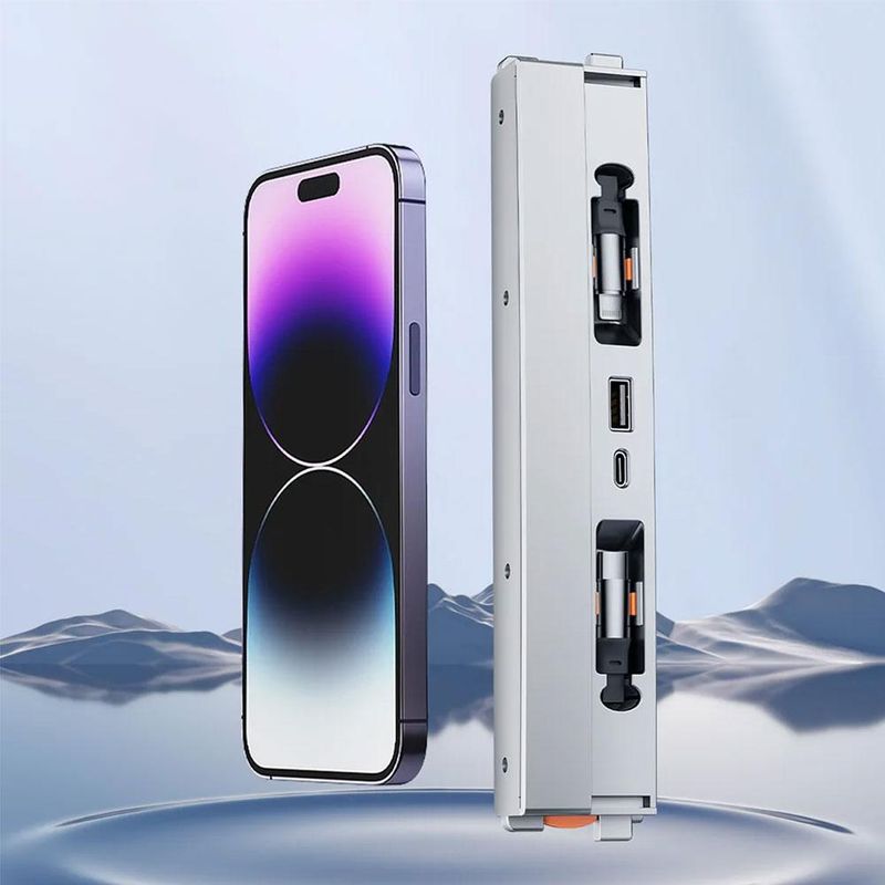 Gëeegent fir Tesla Model 3/Y Zentral Kontroll Dock HUB Extender USB Ladeadapter Auto Accessoiren_voghion.com