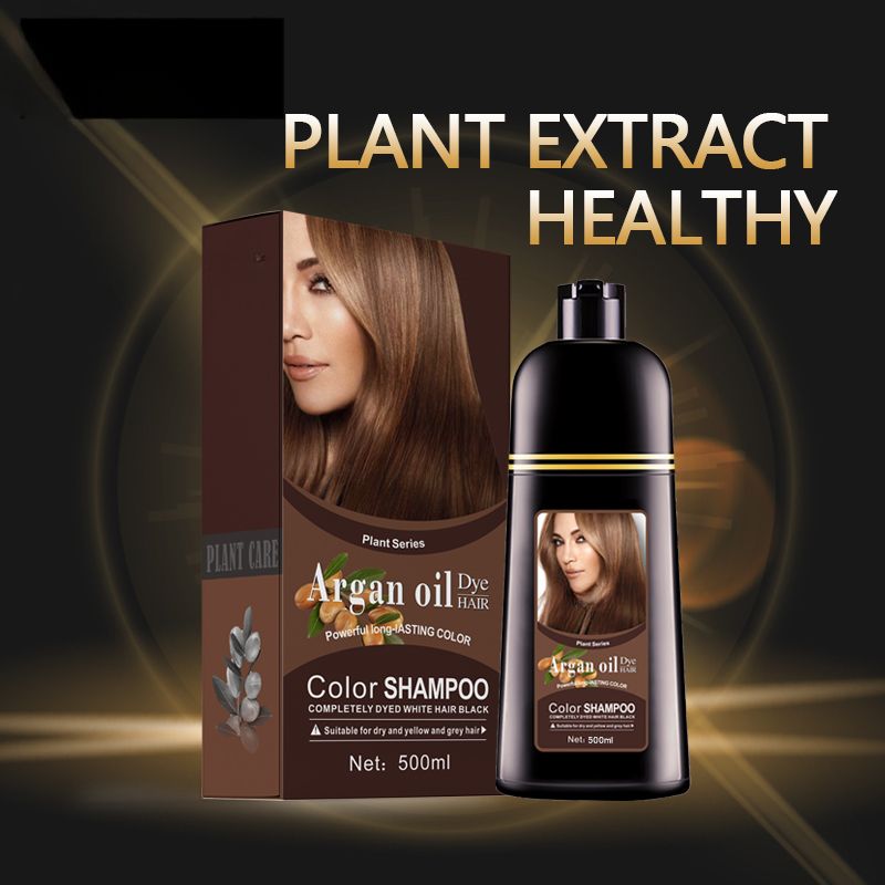 Mokeru Natuurlijke Bruine Kleur Permanente Haarkleur Shampoo Langdurige Haarverf Shampoo Voor Vrouwen Professionele Haarverf_voghion.com