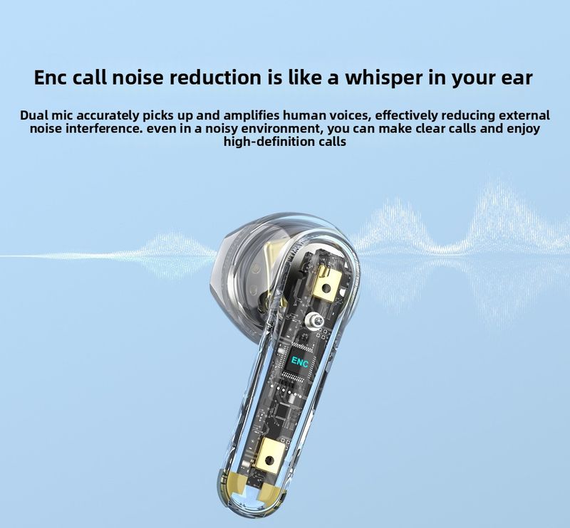 【High Quality】 OEM Custom 2025 New TWS Bluetooth Earphones 5.3 Private Mold Wireless High-Quality Sound Noise Cancelling_voghion.com