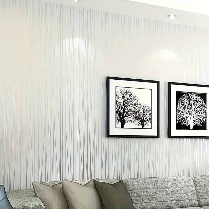 Neu Tapete Neue Weiß Gestreiften Schlafzimmer Wohnzimmer Abnehmbare Dekorative_voghion.com