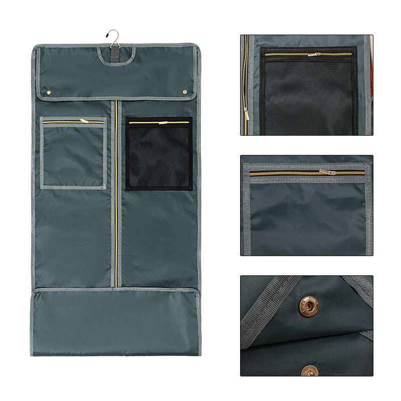 Minimalista utazótáska, ruhatáska, kopásálló, összecsukható, függő ruhatáska, keresztpántos táska, válltáska, kézitáska_voghion.com