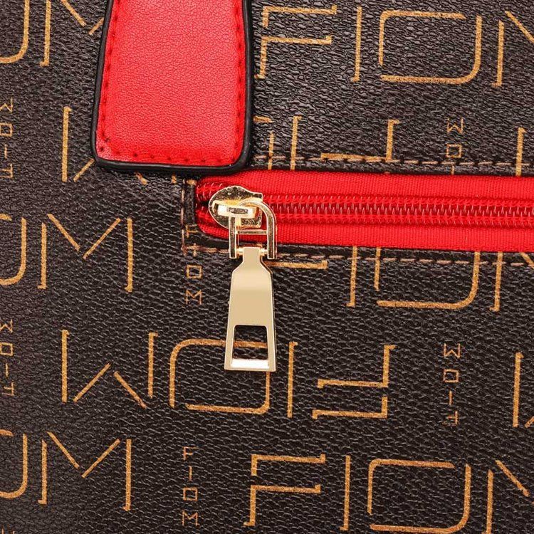 Bolsas femininas, novo estilo, moda, bolsa de mão com letras, ombro único, transversal, bolsa mãe e filho, conjunto de seis peças_voghion.com