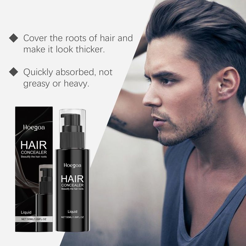 HOEGOA Concealer Liquid Braun Schwarz Natürliche Farbe Mild Leicht zu reinigendes erfrischendes Haarmittel_voghion.com