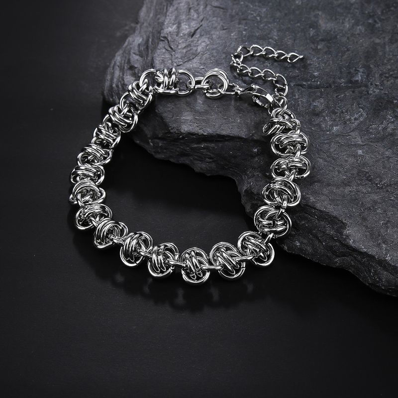 Collana cubana in acciaio al titanio, design di nicchia per la moda maschile hip hop, semplice e versatile, stile lungo da strada principale._voghion.com
