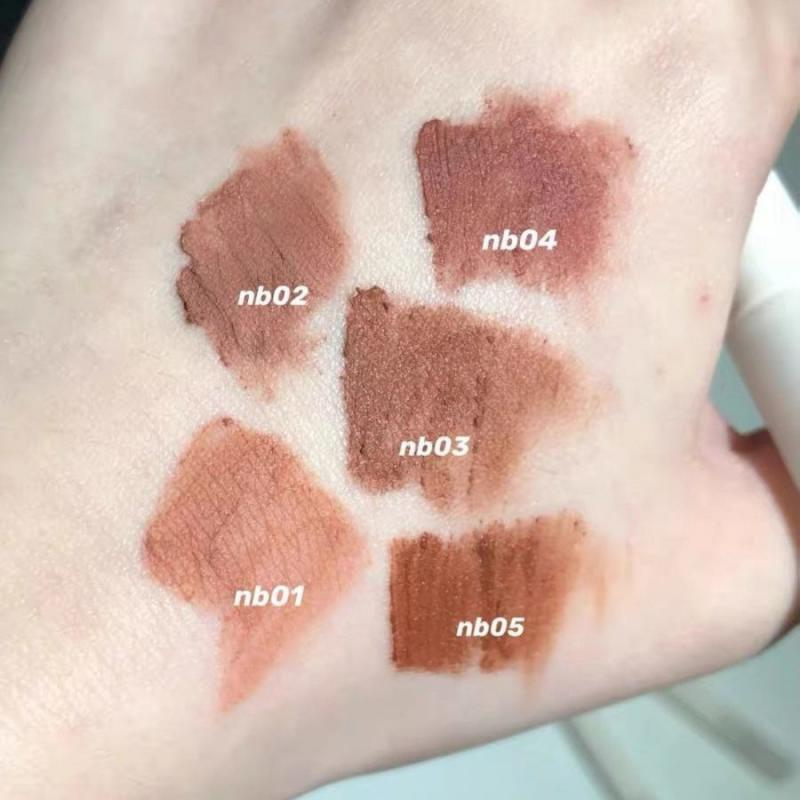 Lip Matte Nude Gloss 5 Colors Waterproof No Fading Long Lasting Nude Brown Liquid Lipstick Natural Lip Ti stick_voghion.com