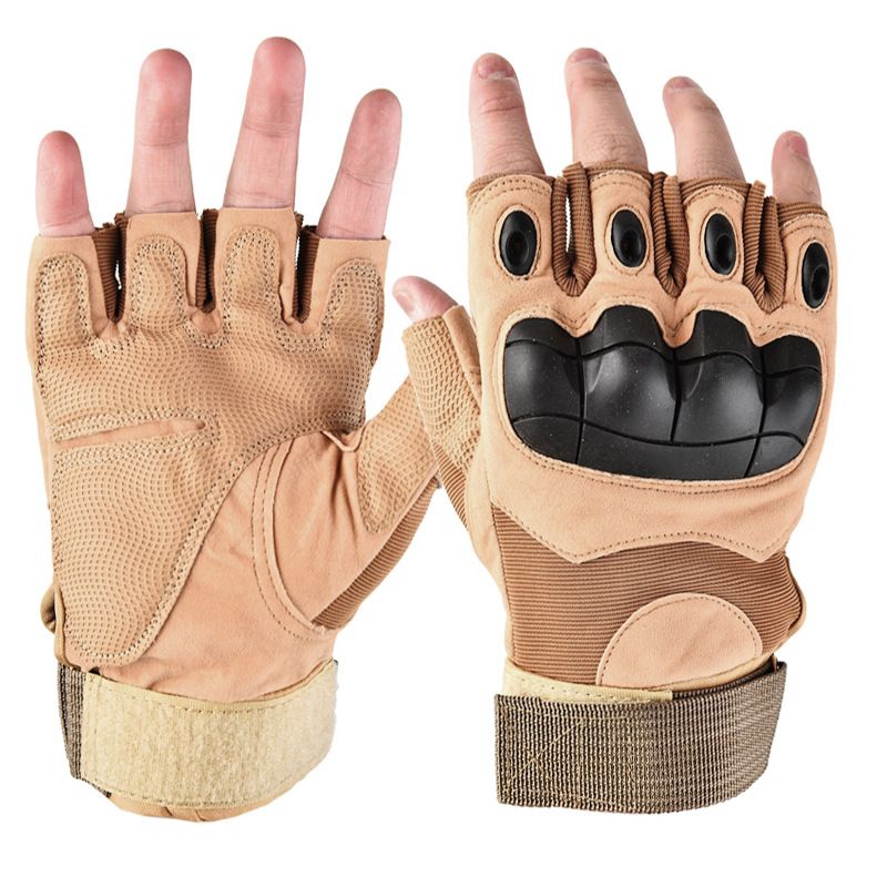 Taktische Handschuhe Kampftaktik Spezial-Halbfingerhandschuhe Herren Outdoor Bergsteigen Rutschfeste Softshell Langfingerhandschuhe_voghion.com