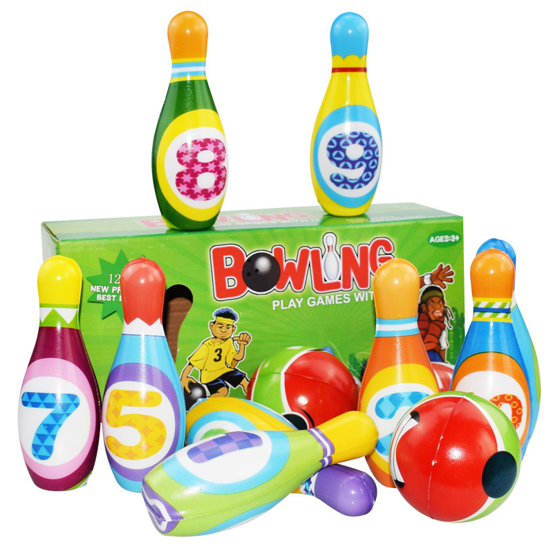 12 Adet Küçük Bowling Oyuncak Seti Oyunu Karikatür Bowling Topu Parti Iyilik Kiti Spor Yürümeye Başlayan Eğitici Oyuncaklar Çocuklar Için Hediye_voghion.com