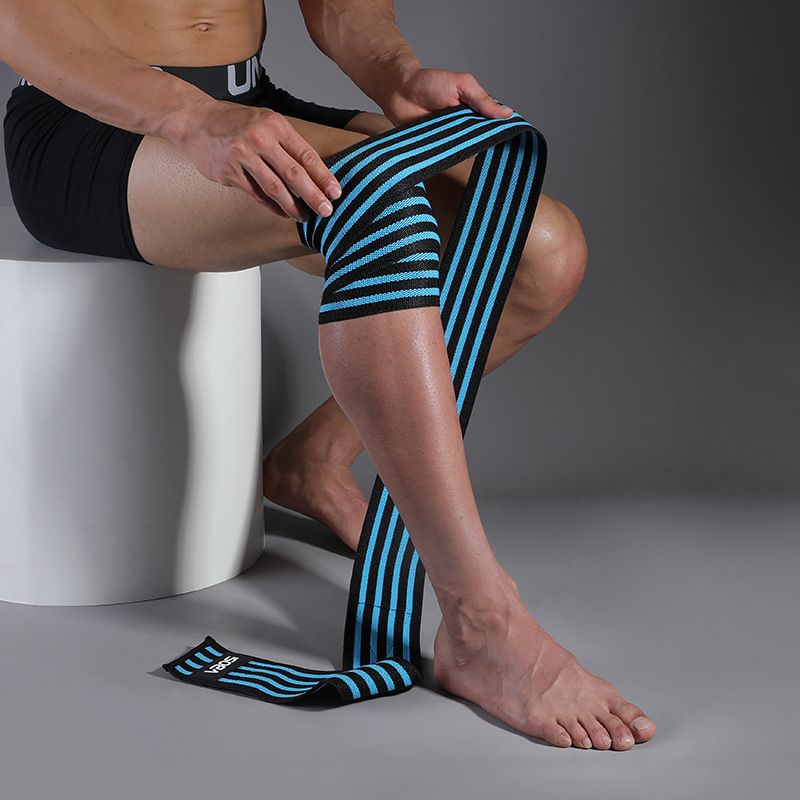 Ginocchiere VBOSI con cinghie per squat e sollevamento pesi, compressione con bilanciere, antiscivolo, protezione per sport all'aria aperta e fitness_voghion.com