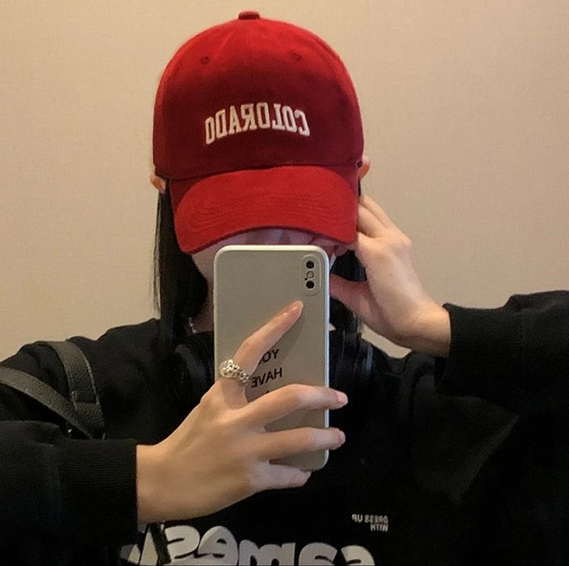 Cappellino da baseball da donna, coreano, tesa larga, viso piccolo, parte superiore morbida, berretto con lingua d'anatra, parasole e protezione solare_voghion.com