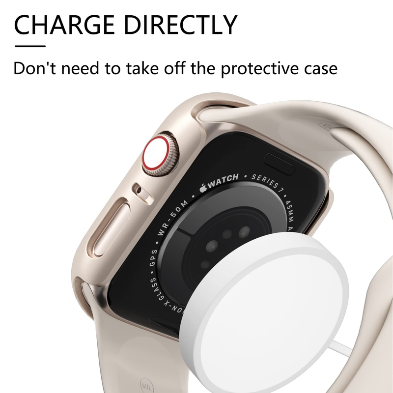 Glass+Cover For Apple Watch case 8 7 6 SE 5 3 iWatch Accessorie Screen Protector Apple watch serie 45mm 41mm 44mm 40mm 42mm 38mm_voghion.com