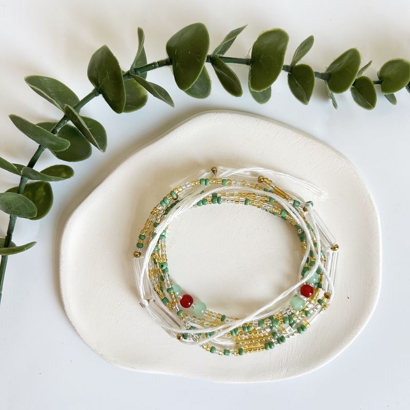 Personalized Multi-layer Colorful Beach Summer Exaggerated Bohemian Glass Bead Waist Chain_voghion.com