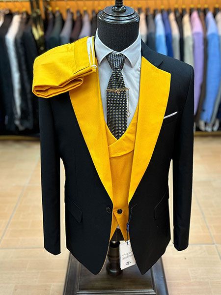 Abiti da uomo Abiti da uomo, Abiti aderenti da uomo, Stile business alla moda, Abito formale nero, Abiti da uomo color cachi_voghion.com