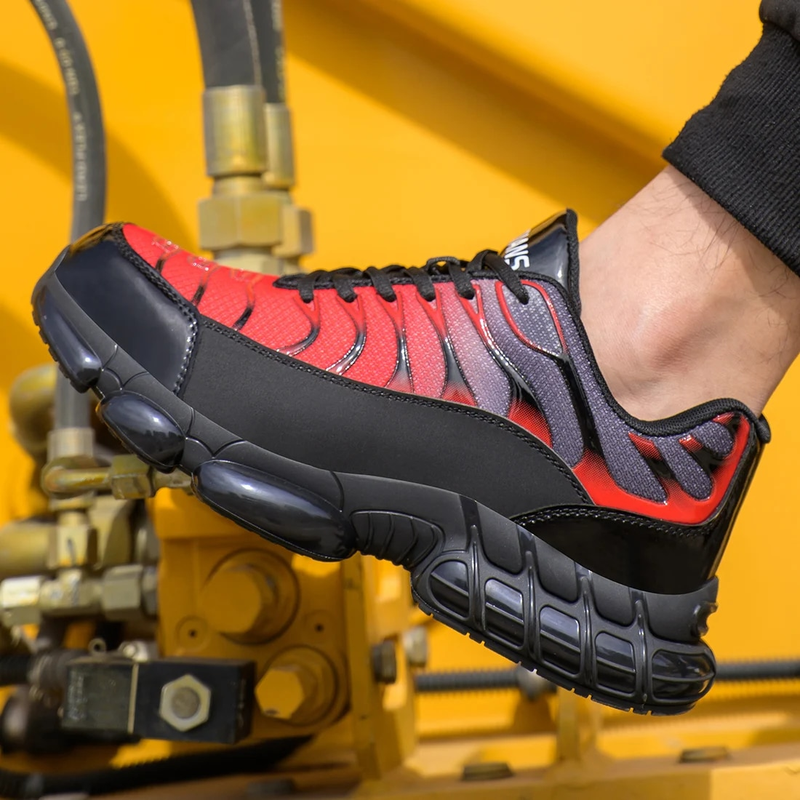 Mannen Vrouwen Veiligheid Anti-smash Anti-lek Ademend Lichtgewicht Werk Sneakers Onverwoestbare Schoenen Laarzen_voghion.com