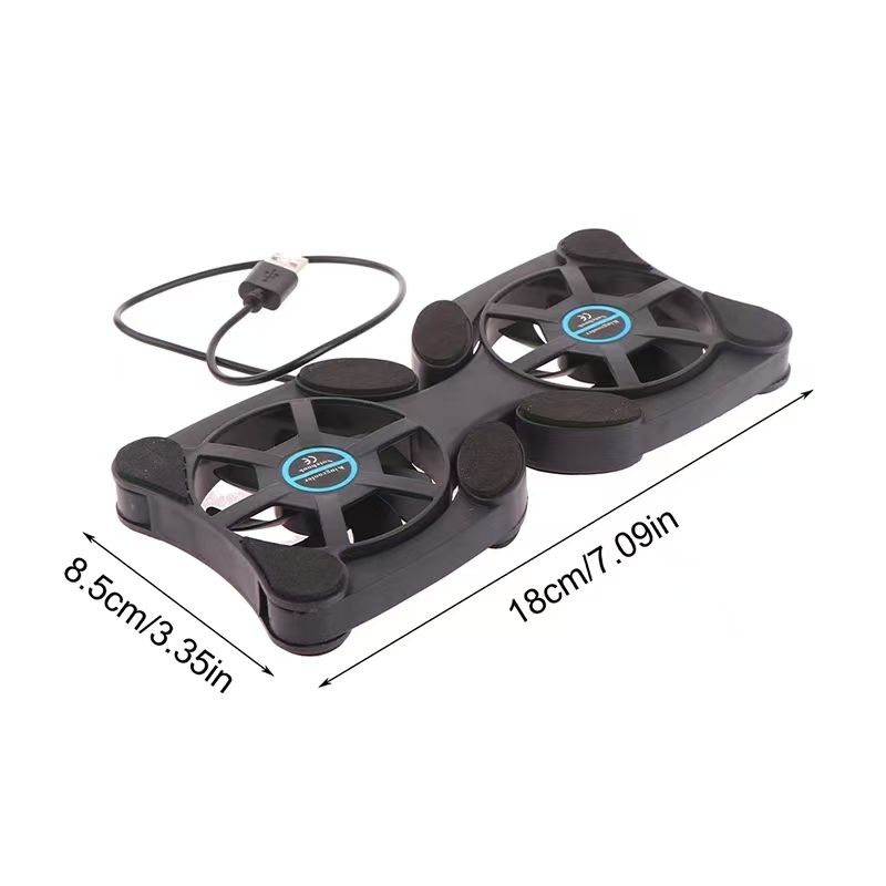 USB Mini Laptop Stand Foldable Folding Fan Notebook Cooling Pad Radiator Cooler Master Computer Accessories_voghion.com