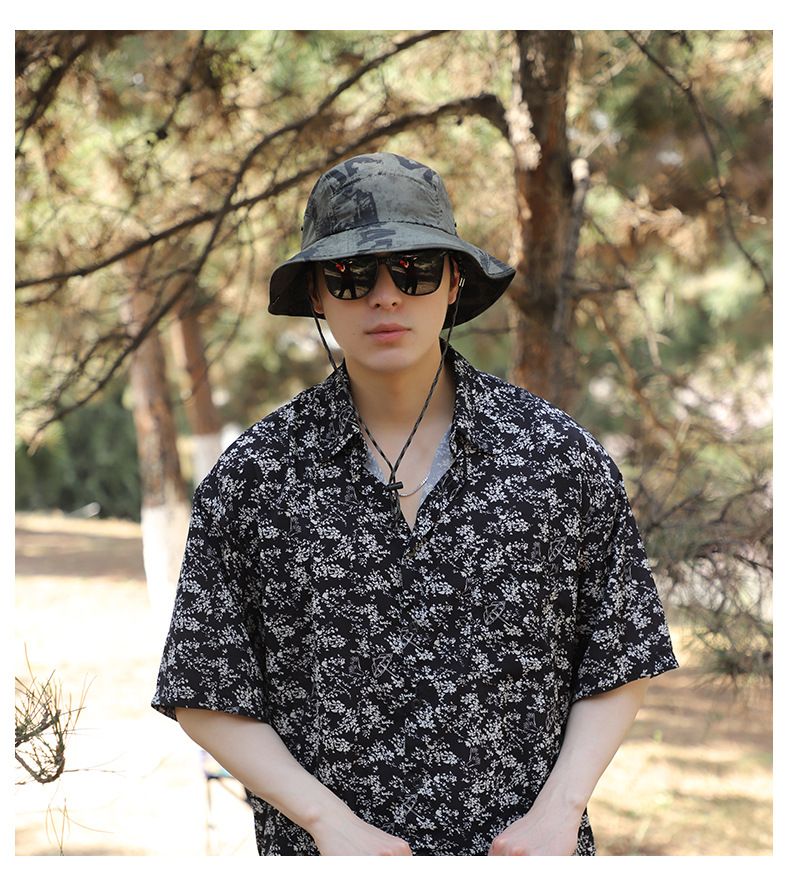 Cappello da pescatore per esterni, protezione solare, asciugatura rapida, estivo, per il tempo libero, stile giapponese, pieghevole, a tesa larga_voghion.com