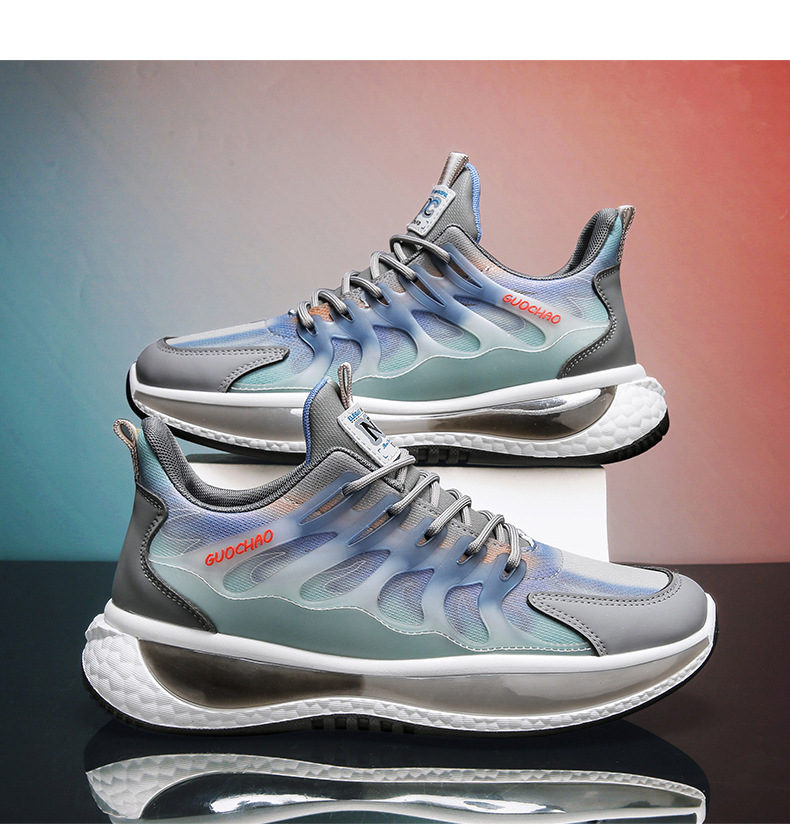 Dad's Shoes Men's Fall 2022 New Versatile Fashion Casual Sports Shoes Youth Popcorn Pop Street Men's Shoes_voghion.com