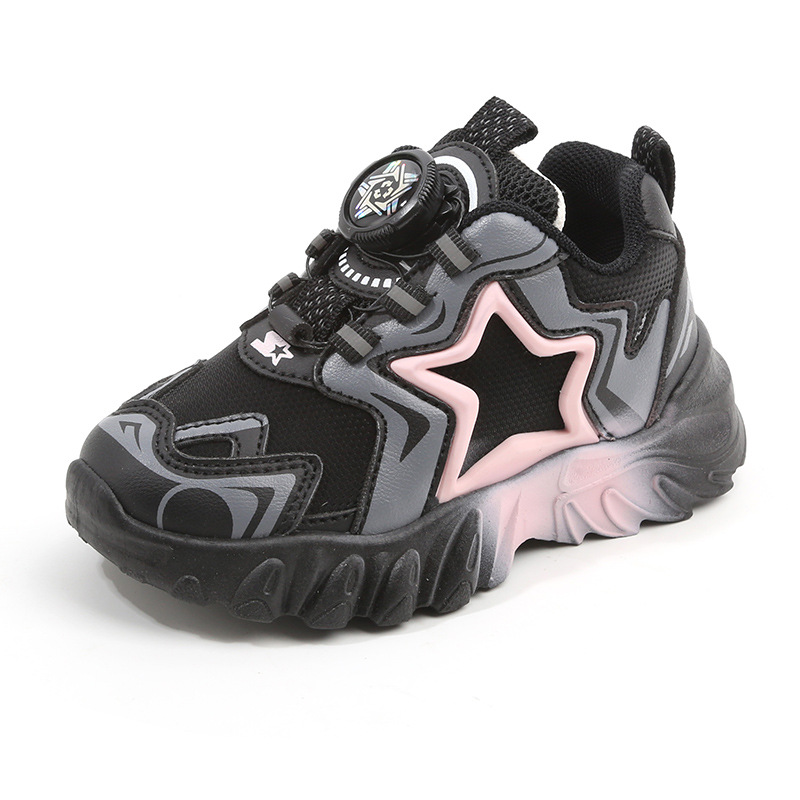 Chaussures de sport pour enfants, printemps et automne 2025, pour garçons, papa, bouton rotatif, décontractées, célèbres sur Internet, semelles souples pour bébés_voghion.com