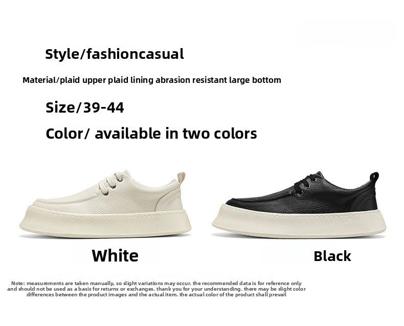 Herrenschuhe im neuen Stil, sportlich, niedrig, dicke Sohle, wasserdicht, für die Arbeit, Freizeit, Leder, Herren-Skateschuhe_voghion.com