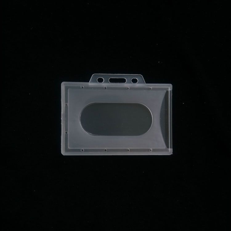 Flexible PP plastic breastplate shell horizontal plastic employee label cover non-fragile card easy to print_voghion.com