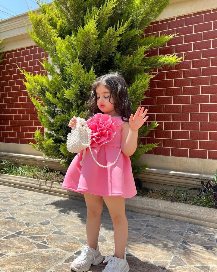 Kids’ Clothing Girls Summer Sleeveless Oversized Flower Ruffle Dress Princess Dress Children's Suit_voghion.com