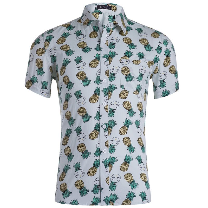 Unbeatable Quality Hawaii US Printed New Plus Size Men's Casual Beach Shirt_voghion.com