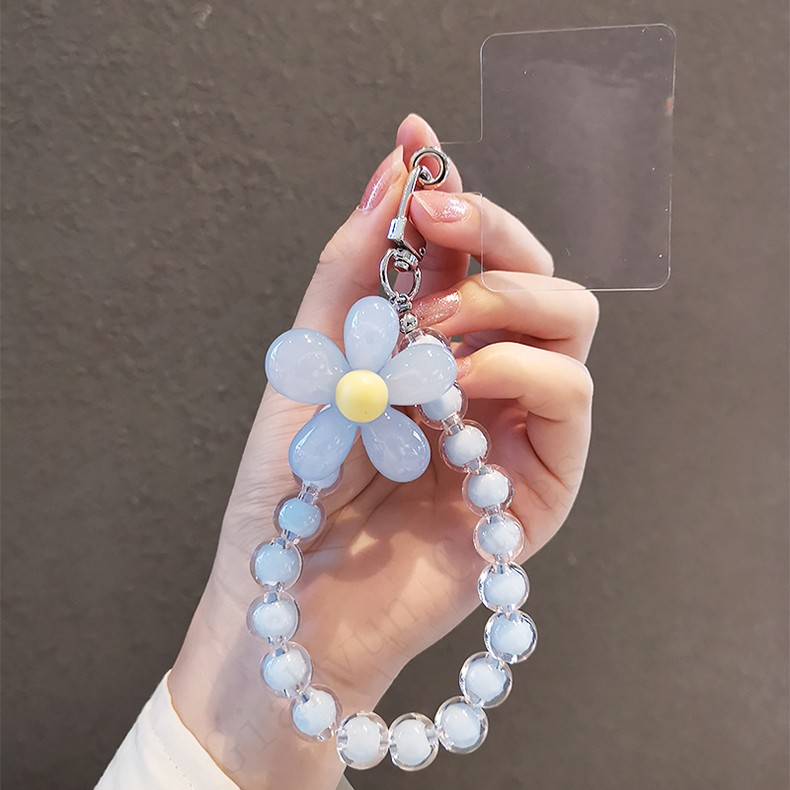 Macaron Color Mobile Phone Lanyard Wrist Strap Women's Hand-held Chain Short Anti-lost Cell Phone Case Cute Lanyard Key Pendant_voghion.com