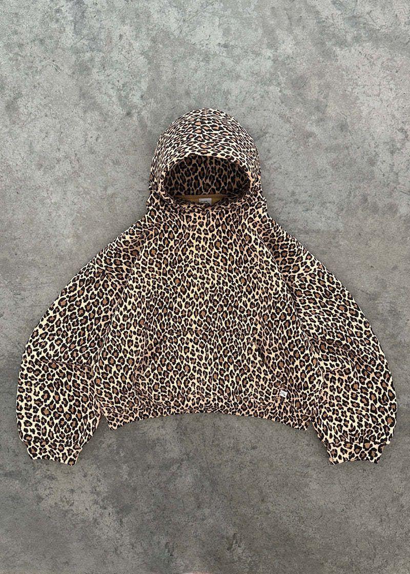 Felpa con cappuccio e cerniera stile hip hop Harajuku con stampa leopardata retrò Y2k_voghion.com
