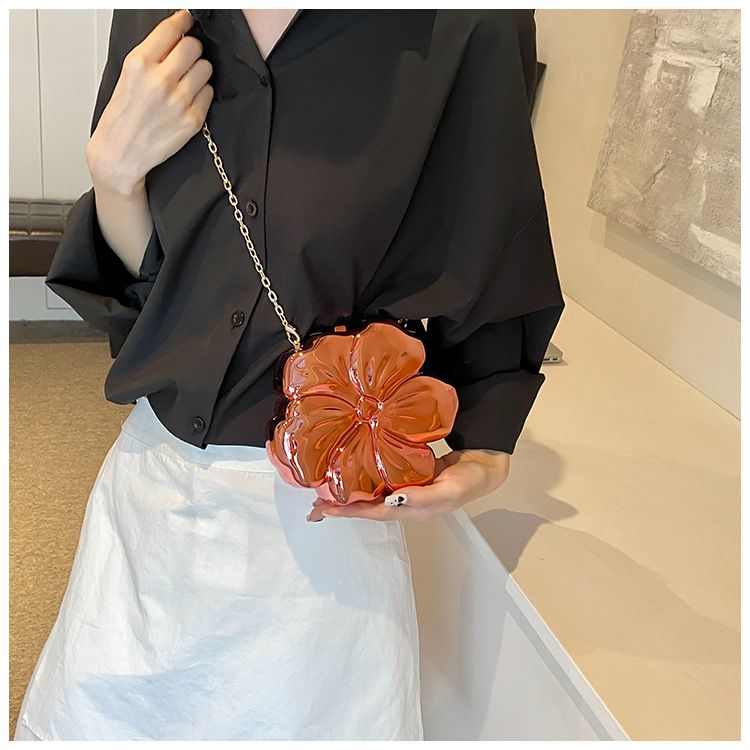 Borse a tracolla da donna, borsa a fiori, borsa con specchio galvanico, borsa artigianale, borsa a tracolla fresca e dolce, borsa a tracolla Beautiful Girl Box_voghion.com