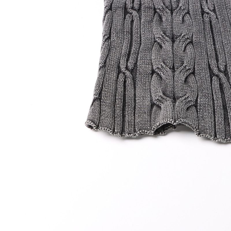 Pantaloni lunghi intrecciati in maglia elastica a vita media, stile retrò, autunno inverno 2025, nuovi, tinta unita_voghion.com