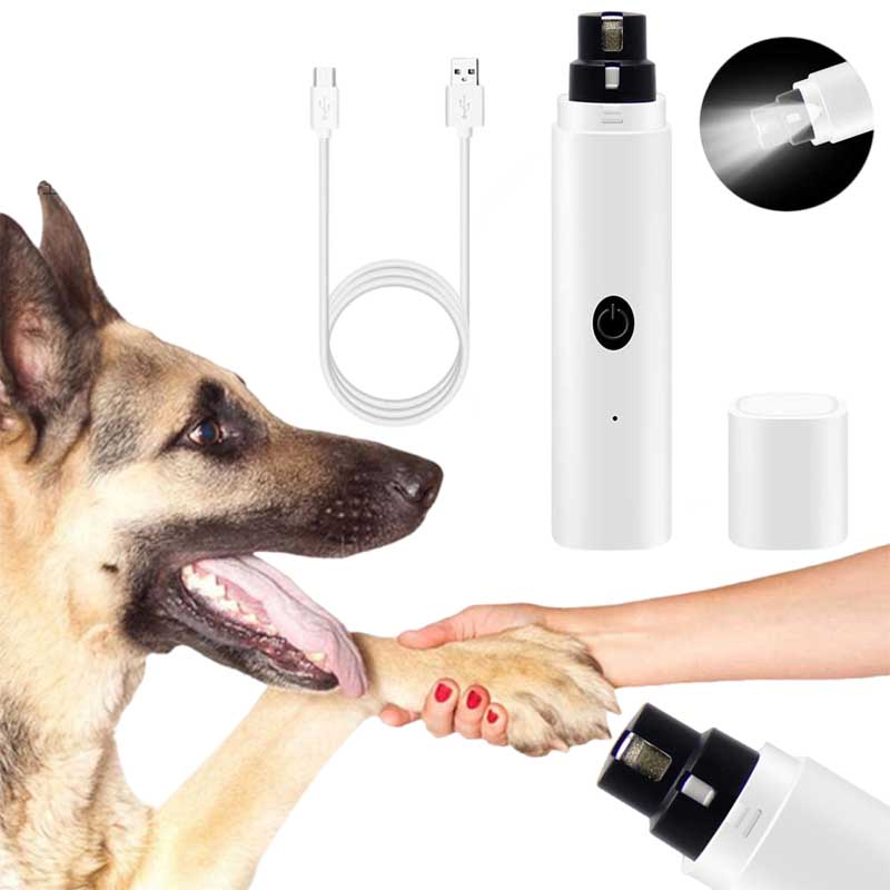 Cortaúñas para perros pequeños y grandes, con luz LED, recargable por USB, para patas de gato y mascotas._voghion.com