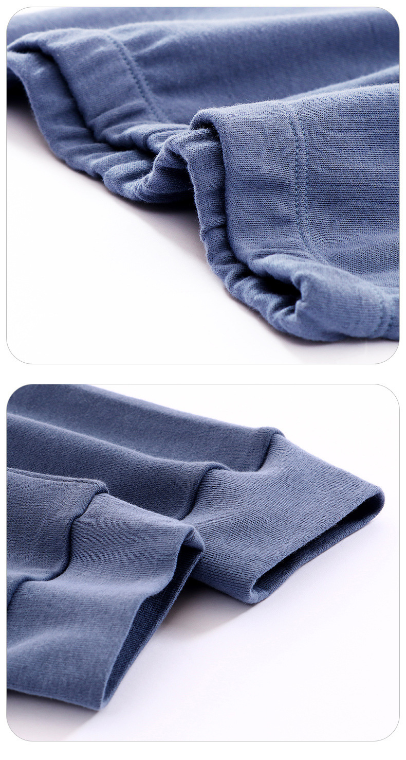 Conjunto de ropa interior para niños Pijamas largos y cálidos de algodón de clase A para niños_voghion.com
