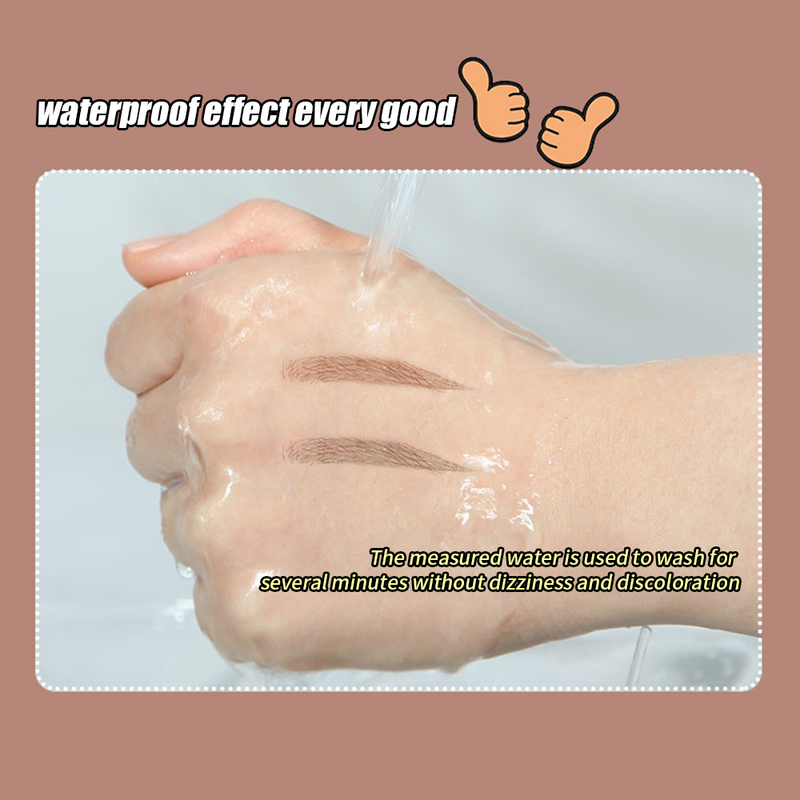 Matita per sopracciglia ultra liquida sottile 1PC penna per sopracciglia con sbavature impermeabili tatuaggio cosmetico marrone scuro colore grigio s_voghion.com
