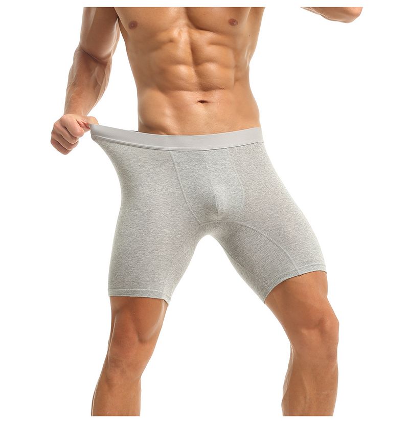Sous-vêtements pour hommes, boxer rouge en pur coton, sous-vêtements pour hommes, sous-vêtements de sport respirants d'été, grande taille_voghion.com