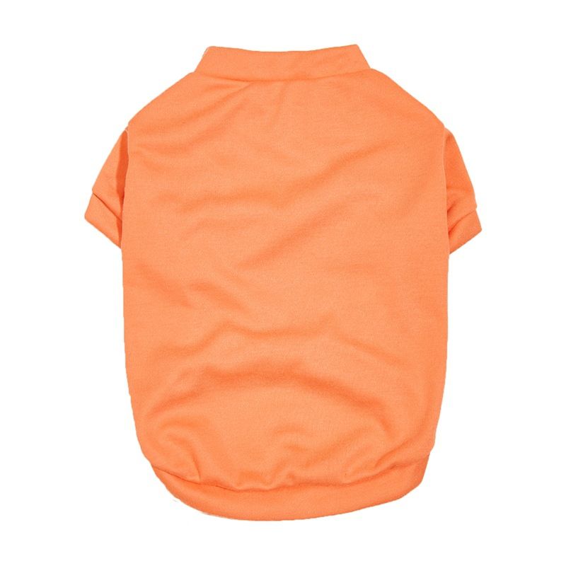 Summer New Solid Color Short Sleeve Comfortable Breathable Pet For Cats And Dos Small Breeds Round Neck T-Shirt_voghion.com